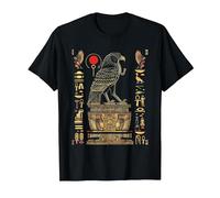 Egipto Horus Trono Majestuoso Egipto Antiguo Camiseta, Hombre, Negro, 4XL