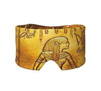 Egipto jeroglíficos con estampado de jeroglíficos para hombres y mujeres, transpirable y ajustable, orejeras para dormir y yoga, viajes