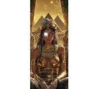Egitto Dipingere con i Numeri Adulti, Misura XXL 50x150cm,Regina Paint by Numbers Kit Principianti Con 3 Penne, Kit Fai Da Te, Hobby Creativi Adulti Regalo Donna Decorazioni, (Senza Cornice) P0M-994