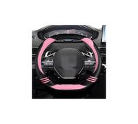 EGLGPAGAEY Funda Volante Coche Funda para Volante Coche para 2008 2019 2020 2022 E2008 2020, Funda para Volante 35 Cm Accesorios Interiores para Coche Volante Coche(Pink)