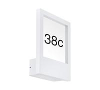 EGLO 98143 iluminación de pared Adecuado para uso en exteriores Blanco E27, Lámpara, Cepillado, 1 bombilla, s, E27, IP44, Blanco