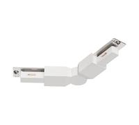 Eglo Accesorio para sistema Easy Track, conector de esquina 75-180°, conector ajustable para riel, accesorio para carril de luz de techo, plástico blanco