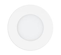 Eglo Access LED Fueva-A empotrable, foco empotrable de una luz en aluminio y plástico blanco, LED regulable con mando a distancia, cambio de temperatura de color (cálido, neutro, frío), Ø 12 cm