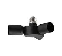 EGLO Adaptador E27 3 portalámparas, Negro