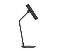 Eglo Almudaina Lámpara de mesa led, lámpara minimalista para mesilla noche, hecha de metal negro, para dormitorio y salón, blanco cálido