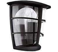 Eglo Aplique Aloria E27, 60 W, Negro, 18 x 3 x 13.5 cm