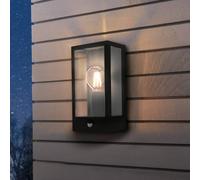 EGLO Aplique de exterior Alamonte con sensor, negro True