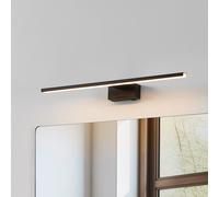 EGLO Aplique de pared LED Conettilla, negra, ancho 60 cm, IP44, CCT