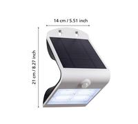 EGLO Aplique de pared LED Lamozzo, blanco, altura 21 cm, con sensor