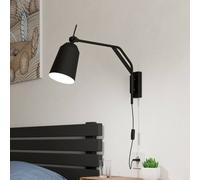 EGLO Aplique de pared Loreto en negro, móvil