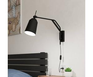 EGLO Aplique de pared Loreto en negro, móvil