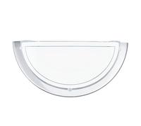 Eglo Aplique de pared Planet 1, lámpara de pared de una luz, material: acero, color: cromo, vidrio: blanco lacado, casquillo: E27
