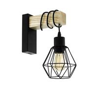 Eglo Aplique de pared TOWNSHEND 5, aplique de pared vintage con 1 bombilla