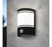 EGLO Aplique exterior Cerno, detector movimiento, negro