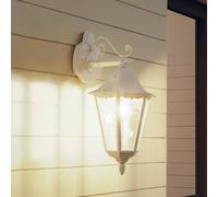 EGLO Aplique para exterior Navedo, blanco, altura 47 cm, metal, con luz hacia abajo