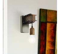 EGLO Aplique Townshend de acero, marrón