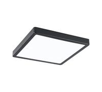 EGLO Argolis 2 Lámpara de techo led para exteriores, lámpara exterior para pared y techo, lámpara de techo para uso exterior de metal negro y plástico blanco, blanco cálido, IP44, 28,5 cm