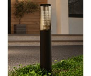 EGLO Baliza Salle, altura 46,5 cm, negro, aluminio