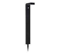 EGLO Baracconi Lámpara solar led de pie, lámpara de exterior con estaca y sensor de movimiento, luz descendente, lámpara exterior para jardín de aluminio negro, IP44