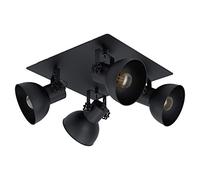 Eglo Barnstaple 1 Lámpara de techo con focos, Negro