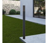 EGLO Bolardo luminoso Salle, altura 110 cm, negro, aluminio True