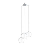 Eglo BOLSANO iluminación de suspensión Cepillado Cromo, Espejo, White E27, Iluminación de suspensión, Cepillado, Cromo, Espejo, White, Vidrio, Acero, Bedroom, Cocina, Living room, Mate, IP20