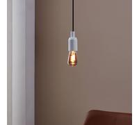 Eglo Lámpara E27 regulable, bombilla LED espiral | luz decorativa vintage negro-transparente con diseño retro, 4 vatios, 100 lúmenes, luz cálida, 2000K, ST48, Ø 4,8 cm