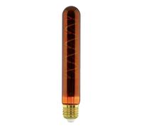 EGLO Bombilla LED E27 regulable, foco en espiral en forma de varilla, tubo led vintage en diseño retro, cobre, 4 vatios, 40 lúmenes, blanco cálido, 1600k, luz Edison T30, Ø 3 cm