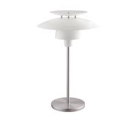 Eglo Brenda Lámpara de Mesa E27, Blanco, níquel Mate