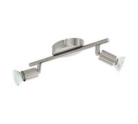 Eglo BUZZ-LED iluminación de pared Apto para uso en interior Metálico GU10 3 W - Lámpara (2 bombilla(s), 3 W, GU10, 3000 K, IP20, Metálico)