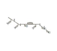 EGLO BUZZ, LED iluminación de pared Apto para uso en interior Metálico GU10 3 W, Lámpara, 6 bombilla, s, 3 W, GU10, 3000 K, IP20, Metálico