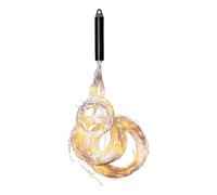 Eglo Cadena de luces Dew Drop, decoración para salón y dormitorio, cadena LED, acero plateado, plástico transparente en blanco cálido, 300 cm