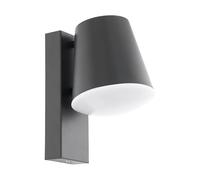 Eglo CALDIERO, C lámpara de pared E27, 9 W, Antracita