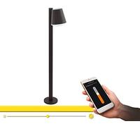EGLO CALDIERO, C Outdoor floor lighting E27 9W LED Antracita , Iluminación al aire libre , Outdoor floor lighting, Antracita, De plástico, Zinc de acero, IP44, Blanco, I