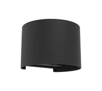 Eglo Calpino 3 Lámpara de pared LED para exteriores con luz hacia arriba y hacia abajo, lámpara de exteriores de aluminio negro, blanco cálido, IP54