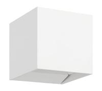 EGLO Calpino 3 Lámpara led exterior, lámpara de pared para exteriores con iluminación ascendente y descendente, metal blanco, lámpara de exterior blanca cálida, IP54