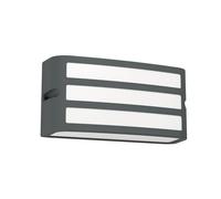 EGLO Camarada Aplique para exteriores, iluminación exterior de pared, lámpara de pared rectangular para exteriores, de metal en antracita, casquillo E27, IP54