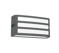 Eglo Camarada Aplique para exteriores, iluminación exterior de pared, lámpara de pared rectangular para exteriores, de metal en antracita, casquillo E27, IP54
