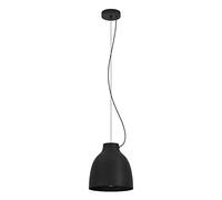 Eglo Camasca lámpara colgante, candil para comedor de 1 luz, iluminador regulable en altura de metal en negro, luz con casquillo E27