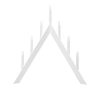 EGLO candelabro Arrow, Soporte para Velas pirámide navideña, luz Decorativa Navidad, Madera, plástico Blanco, Blanco cálido