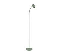 Eglo Carlo Lámpara de pie con brazo flexible, para salón, orientable, fabricada en metal de color verde, ideal como de lectura, con casquillo E14 y una altura de 170 cm