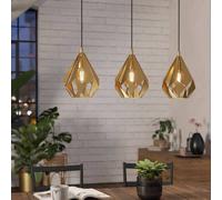 EGLO Carlton lámpara colgante, 3 luces, dorado