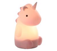 Eglo Castellino Lámpara LED de noche, con batería, diseño de ardilla, para habitación infantil, para niñas, para cama de bebé, táctil, rosa, blanco cálido, RGB