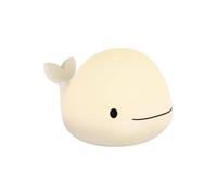 Eglo Castellino Lámpara LED de noche, con batería, diseño de ballena, para habitación infantil, para niños, para cama de bebé, táctil, blanca, blanco cálido, RGB
