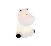 Eglo Castellino Lámpara LED de noche, con batería, diseño de hipopótamo, para habitación infantil, para niños, para cama de bebé, táctil, azul, blanco cálido, RGB