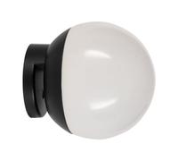 EGLO Cerveteri-E Lámpara LED para espejo de baño, con acoplamiento, fabricada en plástico de color negro y blanco, con luz blanca neutra y protección contra salpicaduras IP44