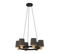 Eglo Chandelier Edale, lámpara colgante para comedor de 6 luces
