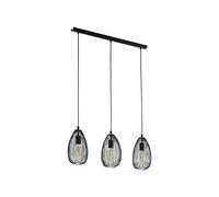 Eglo Clevedon iluminación de suspensión Montaje flexible Negro E27, Iluminación de suspensión, Montaje flexible, Negro, Negro, Acero, Salón, Interior