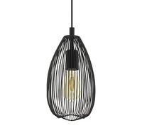 EGLO Clevedon iluminación de suspensión Montaje flexible Negro E27 , Iluminación de suspensión , Montaje flexible, Negro, Negro, Acero, Salón, Interior