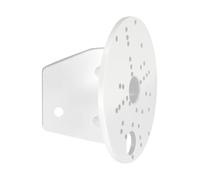 Eglo Conector en forma de esquina para foco de exterior, soporte de esquina de acero para lámparas de exterior, color blanco, diámetro 11,2 cm